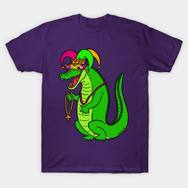 Mardi Gator T-Shirt by HonuHoney